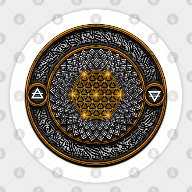 Mandala Flower of life Sticker by Awank.13